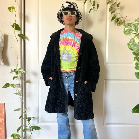 American Vintage Jackets & Blazers - Vintage Black Teddy Coat